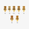 Original Creality Ender MK8 Brass Nozzle 24 pcs Package